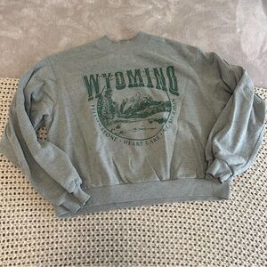 Gray Wyoming Graphic Sweatshirt Hollister